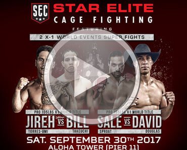 Hawaii MMA Star Elite Cage Fighting SEC X1