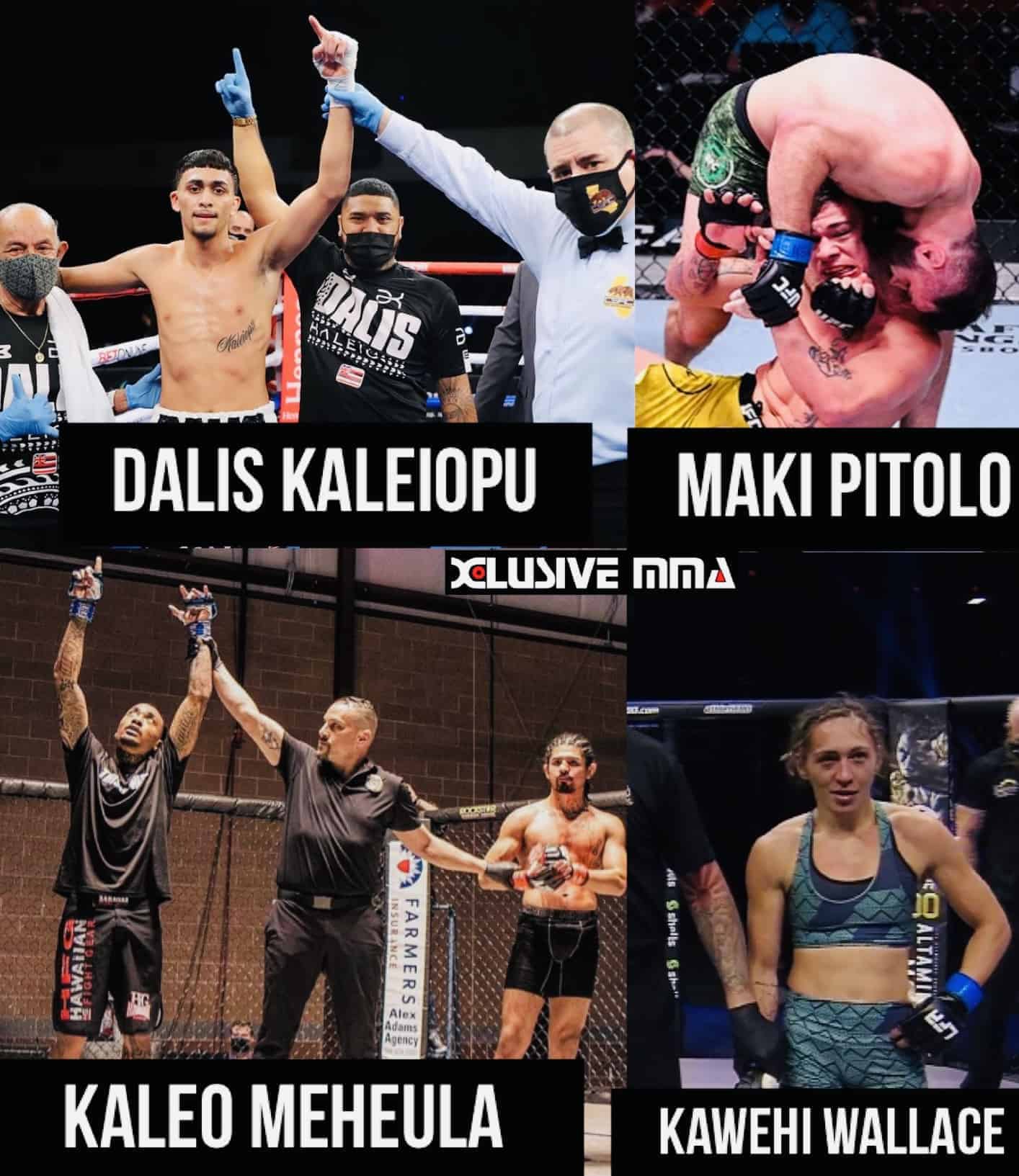 Kawehi Wallace, Dalis Kaleiopu, Maki Pitolo and Kaleo Meheula Fight Results